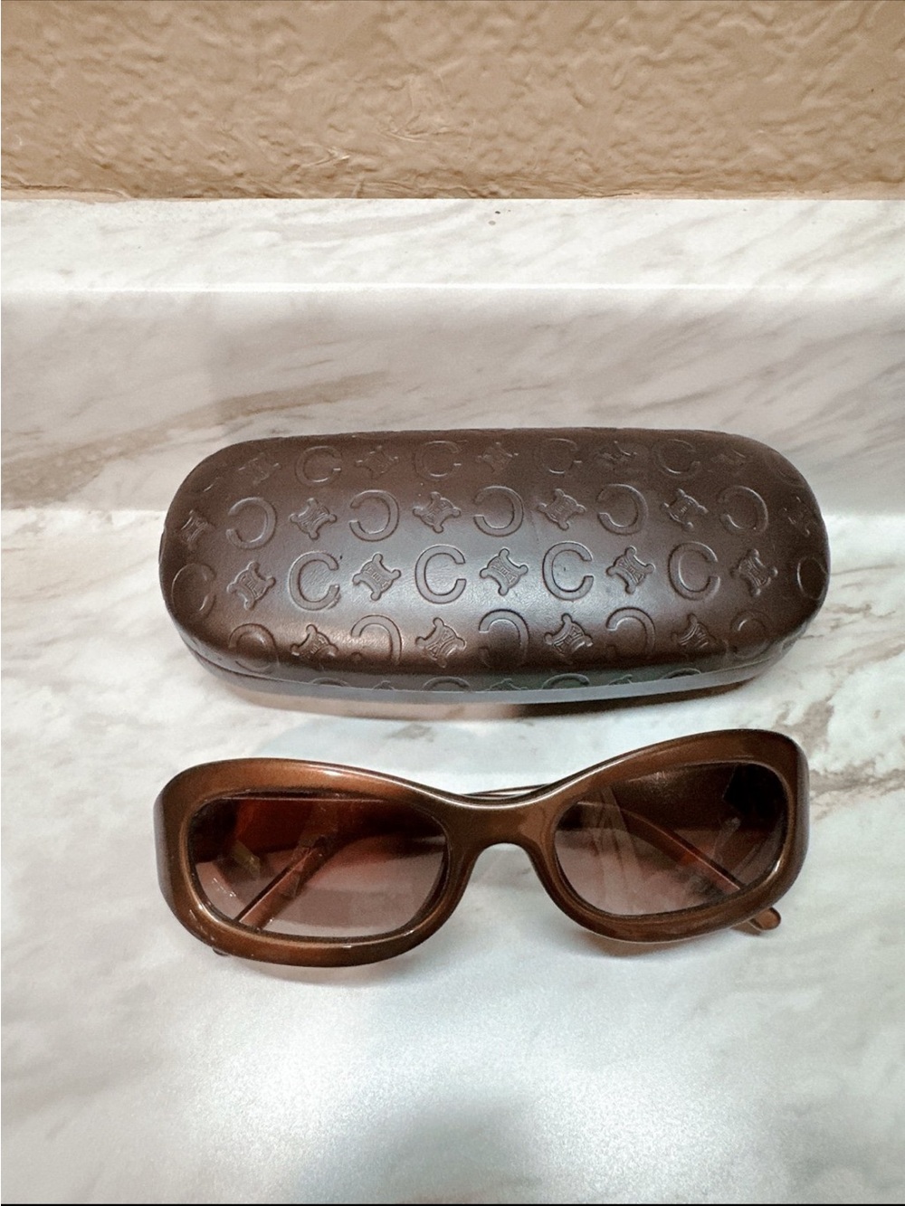 Authentic Celine Vintage Sunglasses - Bronze/Brown with Original Case - Picture 7 of 8